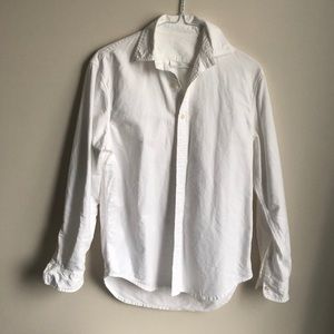 Brandy Melville White Boyfriend-fit Oxford Shirt